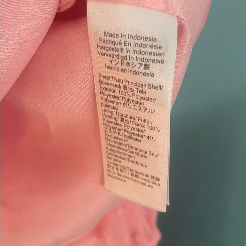 J. Crew Factory Pink Textured Blouse - Picture 3 of 4